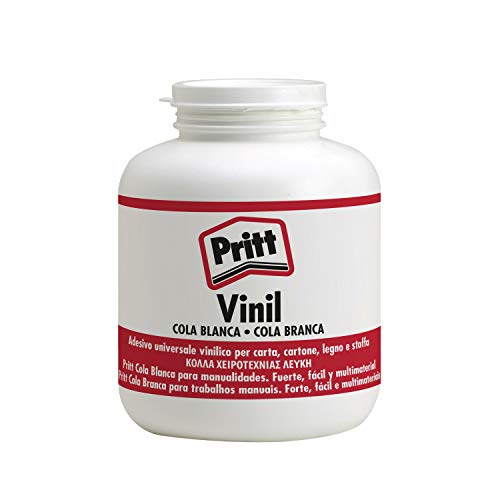 Pritt Cola Blanca, pegamento líquido blanco para casa o como material escolar, cola universal segura para los niños, cola vinílica blanca para múltiples materiales, 1 kg Pritt Cola Blanca, pegamento líquido blanco para casa o como material escolar, cola universal segura para los niños, cola vinílica blanca para múltiples materiales, 1 kg