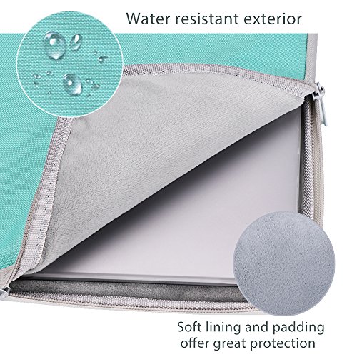 ProCase Funda Portátil 13"-13.5" para MacBook Pro 15" 2018 2017 2016/Surface Book/Surface Laptop/MacBook Air 13.3" 2017 2016 2015, Bolsa Maletín con Asa para Laptop 13.3 13.5 Pulgadas -Turquesa