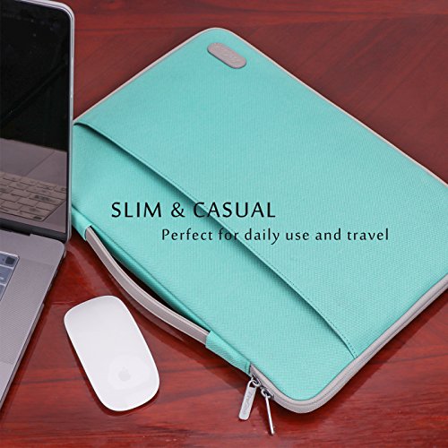 ProCase Funda Portátil 13"-13.5" para MacBook Pro 15" 2018 2017 2016/Surface Book/Surface Laptop/MacBook Air 13.3" 2017 2016 2015, Bolsa Maletín con Asa para Laptop 13.3 13.5 Pulgadas -Turquesa ProCase Funda Portátil 13"-13.5" para MacBook Pro 15" 2018 2017 2016/Surface Book/Surface Laptop/MacBook Air 13.3" 2017 2016 2015, Bolsa Maletín con Asa para Laptop 13.3 13.5 Pulgadas -Turquesa