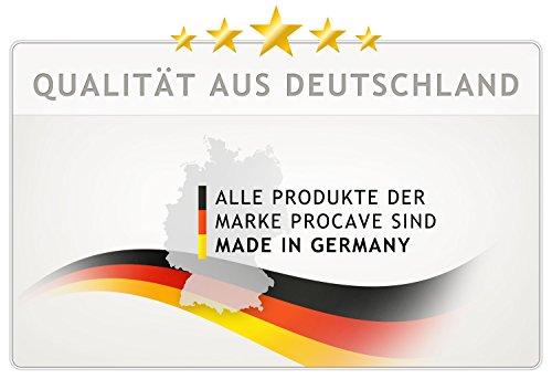 PROCAVE Protectores de Siesta para el Marco de Listones en Diferentes tamaños - Made in Germany | Almohadilla de colchón y Protector de colchón 90x200 cm | Transpirable - Antideslizante y Lavable