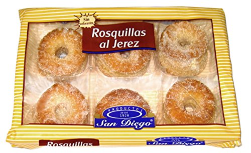 Productos San Diego Rosquillas al Jerez - Paquete de 12 x 175 gr - Total: 2100 gr