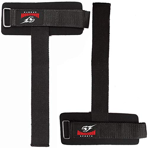 Profesionales Correas Levantamiento de Pesas con Acolchados Mmuñequeras para Gimnasio Fitness Culturismo Lifting Straps