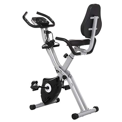 Profun Bicicleta Estática Plegable de Fitness con Respaldo Xbike con App Pantalla LCD 10-Niveles Ajustable para Ejercicio Entrenamiento en Casa (Gris+Respaldo) Profun Bicicleta Estática Plegable de Fitness con Respaldo Xbike con App Pantalla LCD 10-Niveles Ajustable para Ejercicio Entrenamiento en Casa (Gris+Respaldo)