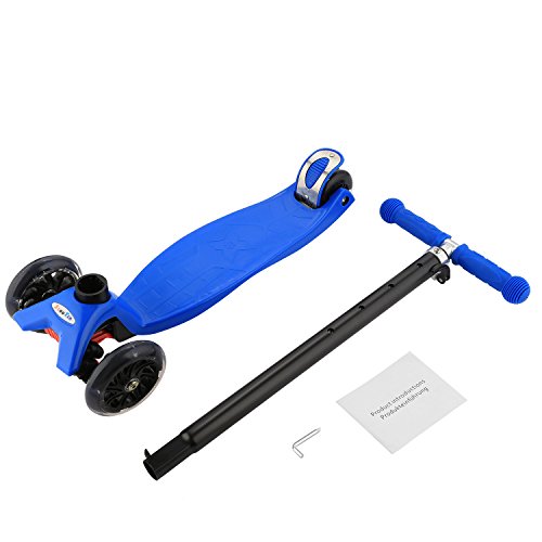 Profun Patinete 3 Ruedas Patinete para Niños de 3-10 Años Patinete Niño con Freno Altura del Manillar Ajustable Patinete Niña con Luces Led Patinetes para Niñas Diseño Desmontable - Azul Oscuro Profun Patinete 3 Ruedas Patinete para Niños de 3-10 Años Patinete Niño con Freno Altura del Manillar Ajustable Patinete Niña con Luces Led Patinetes para Niñas Diseño Desmontable - Azul Oscuro