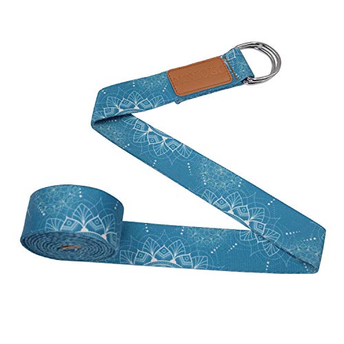 PROIRON Correas de Yoga Ajustable Cinturón para Estiramientos Algodon Correa para Ejercicios con Hebilla Metal D-Anillos 2mm Ultra Grueso PROIRON Correas de Yoga Ajustable Cinturón para Estiramientos Algodon Correa para Ejercicios con Hebilla Metal D-Anillos 2mm Ultra Grueso