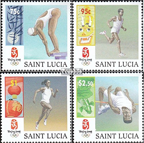 Prophila Collection St. lucía 1271-1274 (Completa.edición.) 2008 olímpicos Juegos de Verano 2008 (Sellos para los coleccionistas) Juegos Olímpicos
