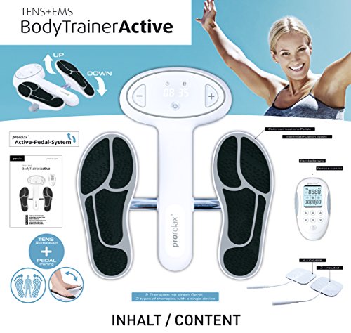 prorelax BodyTrainerActive - TENS+EMS Doble estimulación mediante el movimiento de pedaleo y electrodos de electroestimulación muscular prorelax BodyTrainerActive - TENS+EMS Doble estimulación mediante el movimiento de pedaleo y electrodos de electroestimulación muscular