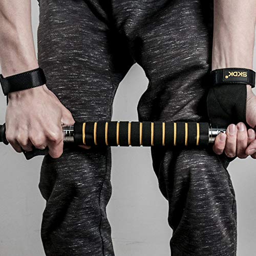 Protección de la palma deportiva, soporte ajustable Muñequeras Dispositivo de cinturón eléctrico de cuero para levantamiento de pesas Crossfit Gimnasio Guantes de entrenamiento Agarre fuerte1 par,S Protección de la palma deportiva, soporte ajustable Muñequeras Dispositivo de cinturón eléctrico de cuero para levantamiento de pesas Crossfit Gimnasio Guantes de entrenamiento Agarre fuerte1 par,S