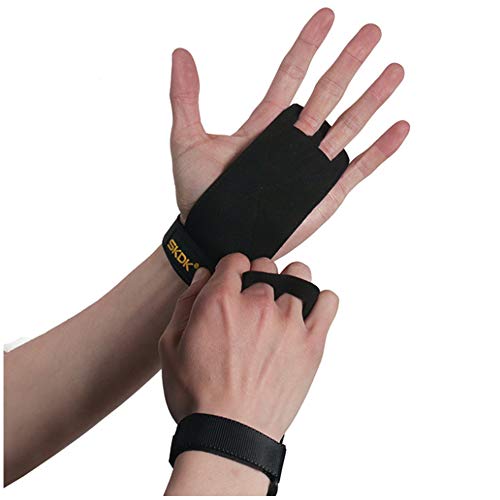 Protección de la palma deportiva, soporte ajustable Muñequeras Dispositivo de cinturón eléctrico de cuero para levantamiento de pesas Crossfit Gimnasio Guantes de entrenamiento Agarre fuerte1 par,S Protección de la palma deportiva, soporte ajustable Muñequeras Dispositivo de cinturón eléctrico de cuero para levantamiento de pesas Crossfit Gimnasio Guantes de entrenamiento Agarre fuerte1 par,S