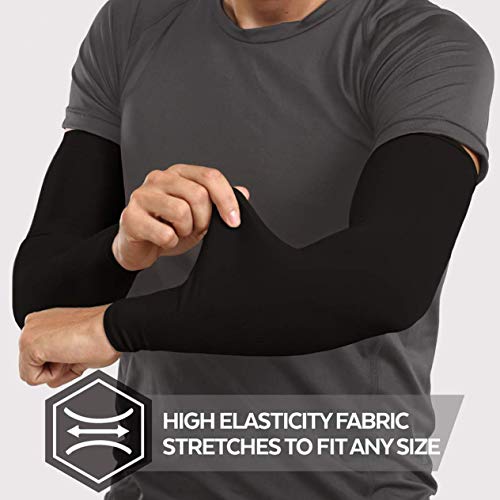 Protección UV Mangas de Brazo de enfriamiento UPF 50 Mangas de Sol de compresión para Hombres y Mujeres para Correr Ciclismo Pesca Golf-Negro BCVBFGCXVB Protección UV Mangas de Brazo de enfriamiento UPF 50 Mangas de Sol de compresión para Hombres y Mujeres para Correr Ciclismo Pesca Golf-Negro BCVBFGCXVB