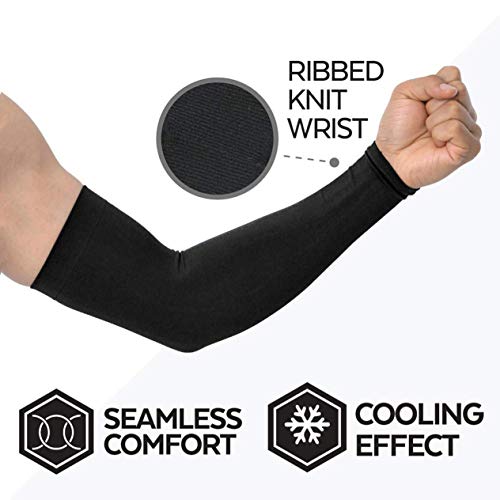 Protección UV Mangas de Brazo de enfriamiento UPF 50 Mangas de Sol de compresión para Hombres y Mujeres para Correr Ciclismo Pesca Golf-Negro BCVBFGCXVB Protección UV Mangas de Brazo de enfriamiento UPF 50 Mangas de Sol de compresión para Hombres y Mujeres para Correr Ciclismo Pesca Golf-Negro BCVBFGCXVB