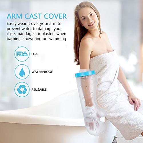 Protector de Escayola, Protector Ducha Impermeable Brazo Adulto, Protector Yeso Ducha, Protector Escayola Baño