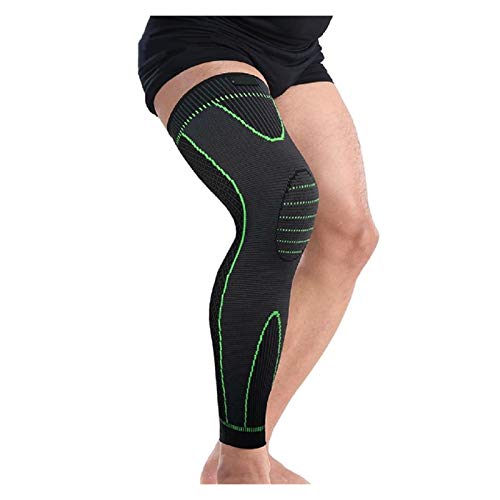 Protector de Rodilla Larga Brace Manga de Pierna Rodilla de Pantorrilla Soporte Prueba Protector PIERDA Deportes Calientes Deportes Unisex MADRADOS 1220