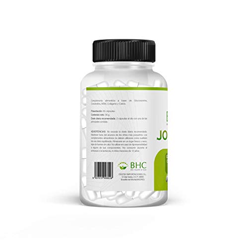 Protege y repara Articulaciones y Músculos | Elimina el Dolor, la Inflamación y Previene Lesiones | Acción Antiinflamatoria y Analgésica | Glucosamina + Condroitina + Colágeno + Calcio | 60 Caps. Protege y repara Articulaciones y Músculos | Elimina el Dolor, la Inflamación y Previene Lesiones | Acción Antiinflamatoria y Analgésica | Glucosamina + Condroitina + Colágeno + Calcio | 60 Caps.
