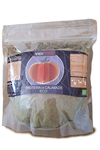 Proteína de Calabaza ECO en Polvo | 1kg | Aumento de masa muscular y energía | 60% de proteína | Alto contenido en Zinc, Hierro, Cobre, Manganeso y Magnesio | Apto para Veganos | Sabor Neutro