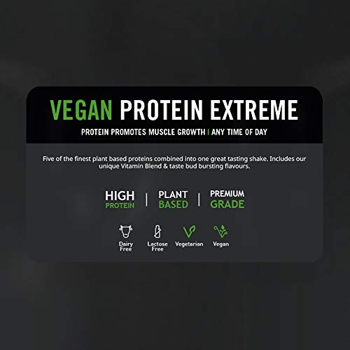 Proteína Vegana Extreme 2 kg | Sabor Vainilla | Gran fuente de Proteína vegetal