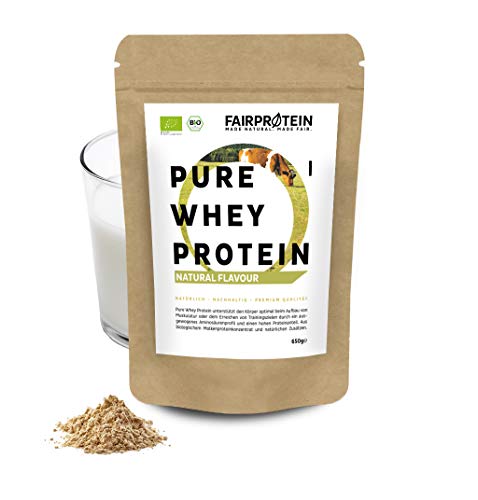 Proteína Whey en polvo de Suero Neutra/Natural BIO sin soja - Batidos de proteína"certificado orgánico" 650g Organic Whey Protein