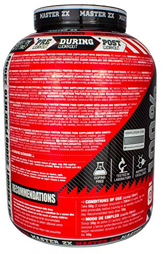 PROTEINA WHEY WPC | Master ZX - 2,3 kg - 100% PROTEÍNA CONCENTRADA (Vainilla Cookie)