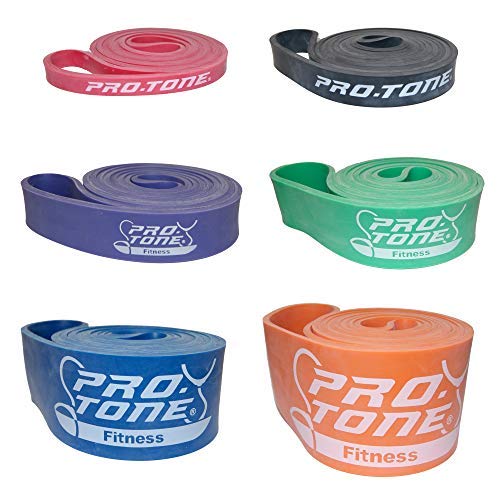 PROTONE Fitness - Bandas de Resistencia para Fitness, Tablas de Crossfit - Levantamiento de Pesas, Abdominales Asistidas - Púrpura