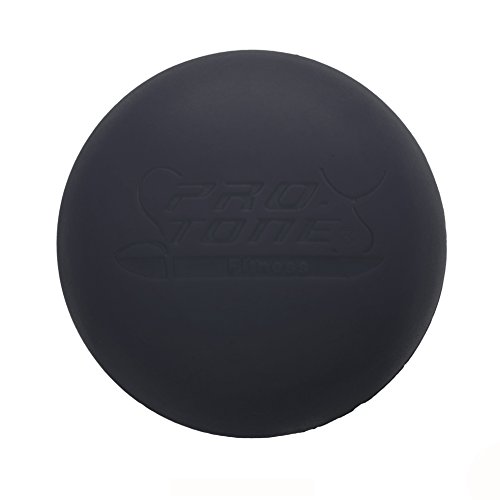 PROTONE Lacrosse Bola para Punto de activación Masaje/rehabilitación/Fisioterapia/Crossfit (Negro)