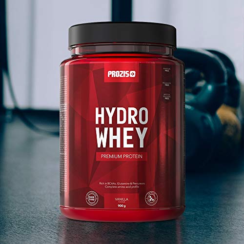 Prozis 100% Hydro Whey 900 g Chocolate El suero de leche más PURO, mejorado, Ultrafiltrada y aislada, controlar el peso, adelgazar y potenciar el desarrollo y el mantenimiento de la masa muscular