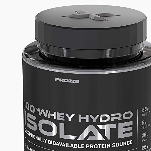 Prozis 100% Whey Hydro Isolate SS para la Quema De Grasas, la Recuperación Muscular y la Musculación, Fácil de Digerir y Bajo en Carbohidratos, Galletas y Crema - 2000 g