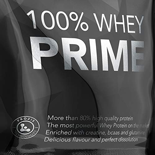 Prozis 100% Whey Prime 2.0 Suplemento Puro en Polvo, con un Perfil Completo de Aminoácidos y Rico en BCAA, Chocolate y Avellanas - 1000 g