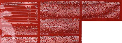 Prozis Oatmeal - Cereales Repletos de Proteínas, Hidratos de Carbono de Alta Calidad y Fibras Saciantes - Sabor Brownie de chocolate - 1250 g Prozis Oatmeal - Cereales Repletos de Proteínas, Hidratos de Carbono de Alta Calidad y Fibras Saciantes - Sabor Brownie de chocolate - 1250 g