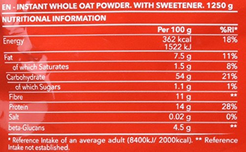 Prozis Oatmeal - Cereales Repletos de Proteínas, Hidratos de Carbono de Alta Calidad y Fibras Saciantes - Sabor NutChoc - 1250 g
