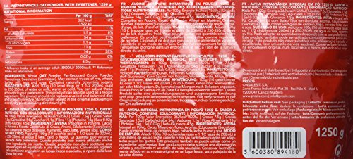 Prozis Oatmeal - Cereales Repletos de Proteínas, Hidratos de Carbono de Alta Calidad y Fibras Saciantes - Sabor NutChoc - 1250 g Prozis Oatmeal - Cereales Repletos de Proteínas, Hidratos de Carbono de Alta Calidad y Fibras Saciantes - Sabor NutChoc - 1250 g