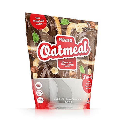 Prozis Oatmeal - Cereales Repletos de Proteínas, Hidratos de Carbono de Alta Calidad y Fibras Saciantes - Sabor NutChoc - 1250 g