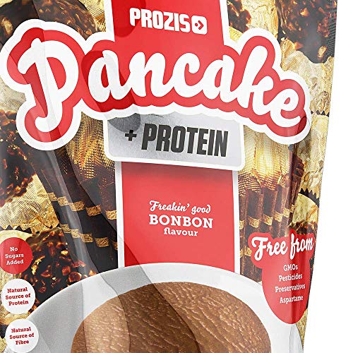 Prozis Pancake + Protein: Tortitas de avena con proteína, Bombón - 900 g