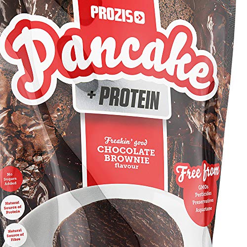 Prozis Pancake + Protein: Tortitas de avena con proteína, Brownie de chocolate - 900 g