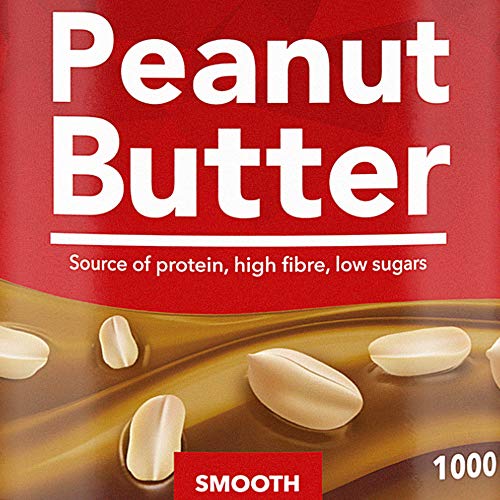 Prozis Peanut Butter 1kg - Deliciosa y de Textura Cremosa - Fuente Natural de Proteína - Apta para Dietas Veganas, Kosher y Halal - Sin Sal Añadida y Sin Grasas Trans