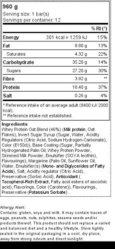 Prozis Whey Protein & Oats, Sabor Frambuesa - 12 Unidades de 80 g
