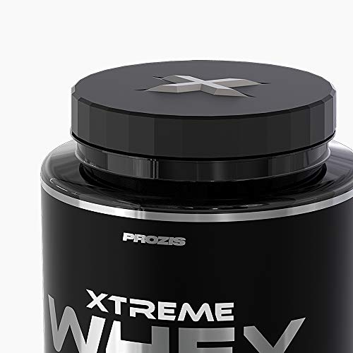 Prozis Xtreme Whey Protein SS Aumenta el Crecimiento y el Mantenimiento de la Masa Muscular, Suplemento Vegetariano con BCAA, Glutamina y Vitaminas, Chocolate - 2000 g