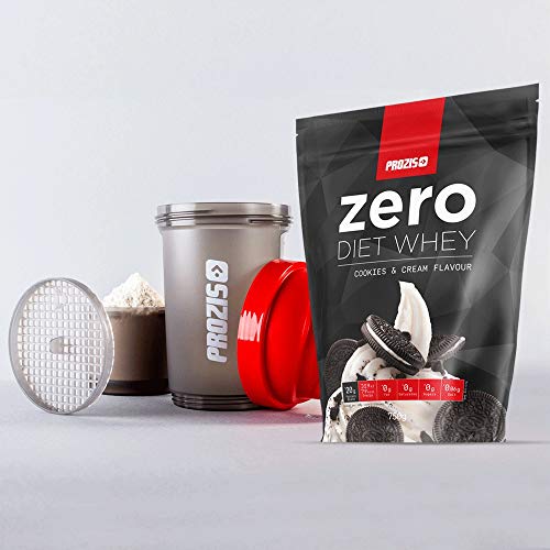 Prozis Zero Diet Whey 750 g Chocolate blanco con frambuesas Control De Peso Deportistas ¡Elige Estar En Forma! Aislado De Proteína De Suero De Leche, Así Como Hidrolizado