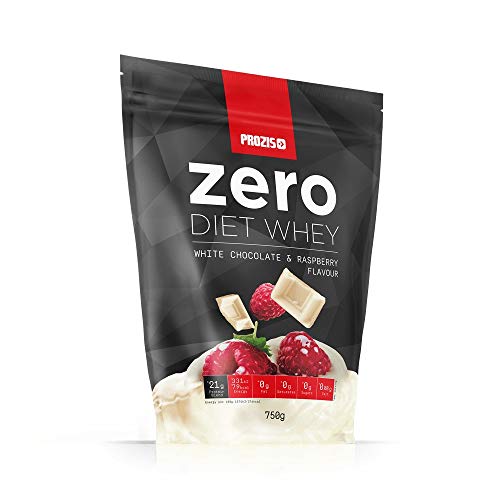 Prozis Zero Diet Whey 750 g Chocolate blanco con frambuesas Control De Peso Deportistas ¡Elige Estar En Forma! Aislado De Proteína De Suero De Leche, Así Como Hidrolizado