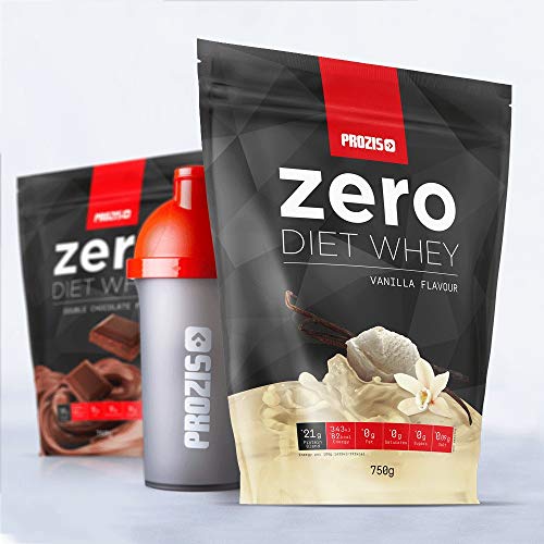 Prozis Zero Diet Whey 750 g Chocolate blanco con frambuesas Control De Peso Deportistas ¡Elige Estar En Forma! Aislado De Proteína De Suero De Leche, Así Como Hidrolizado