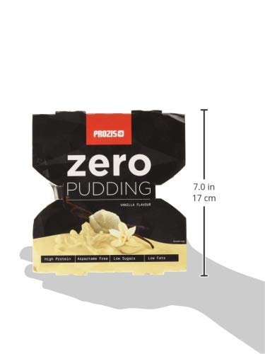 Prozis Zero Pudding, Sabor a Vainilla, Rico en Proteínas y Bajo Contenido de Carbohidratos y Azúcares - 4 x 125g
