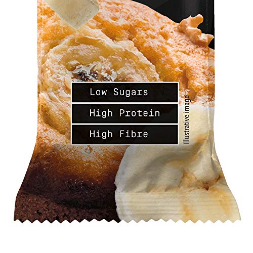 Prozis Zero Snack Barra Rico En Proteína y Bajo en Hidratos de Carbono y Azúcares, Magdalena de Plátano - 12 x 35 g