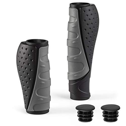 prunus Puños Bicicleta Caucho ergonómicos Antideslizantes puños para Manillar de MTB Bicicleta de montaña Mountain Bike (Negro(130mm+90mm)) prunus Puños Bicicleta Caucho ergonómicos Antideslizantes puños para Manillar de MTB Bicicleta de montaña Mountain Bike (Negro(130mm+90mm))
