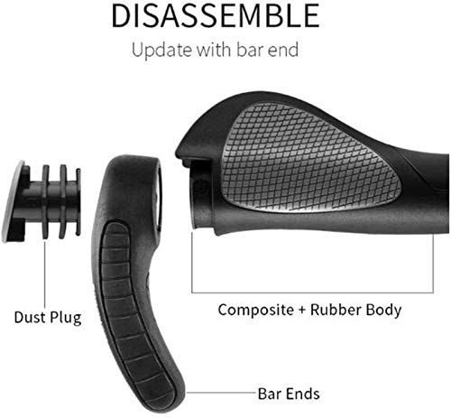 Publicías de bicicletas Ergonomía Baras extremos Tapones Hand Handle MTB Cómodo manillar Bike Piezas de ciclismo Mango para manillar de aleación de aluminio Mountain Bike Combinación de bicicleta Cubi Publicías de bicicletas Ergonomía Baras extremos Tapones Hand Handle MTB Cómodo manillar Bike Piezas de ciclismo Mango para manillar de aleación de aluminio Mountain Bike Combinación de bicicleta Cubi