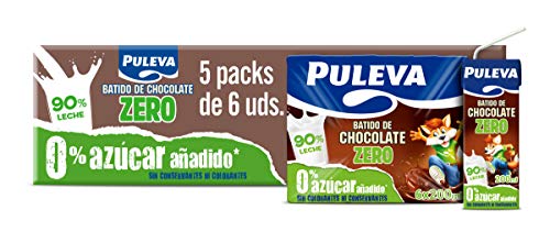 Puleva Batido Chocolate Zero Sin Azúcar Añadido 5 packs de 6x200 ml Puleva Batido Chocolate Zero Sin Azúcar Añadido 5 packs de 6x200 ml