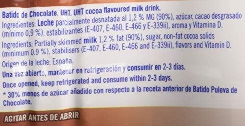 Puleva Batido de Chocolate - Pack de 6 x 1 L - Total: 6 L Puleva Batido de Chocolate - Pack de 6 x 1 L - Total: 6 L