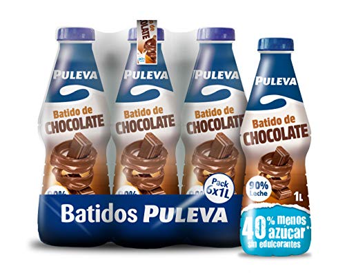 Puleva Batido de Chocolate - Pack de 6 x 1 L - Total: 6 L