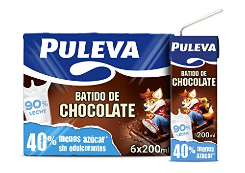 Puleva Batido de Chocolate - Pack de 6 x 200 ml - Total: 1200 ml