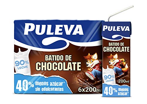 Puleva Batido de Chocolate - Pack de 6 x 200 ml - Total: 1200 ml Puleva Batido de Chocolate - Pack de 6 x 200 ml - Total: 1200 ml