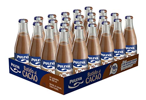 Puleva Batido de Chocolate Vidrio - 24 x 200 ml - Total: 4800 ml, 24 unidades