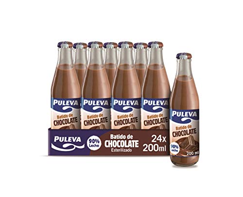 Puleva Batido de Chocolate Vidrio - 24 x 200 ml - Total: 4800 ml, 24 unidades